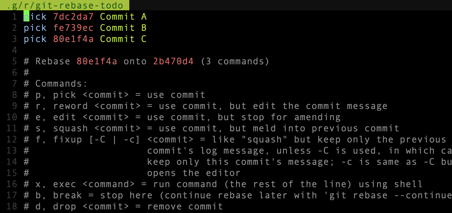 Git rebase